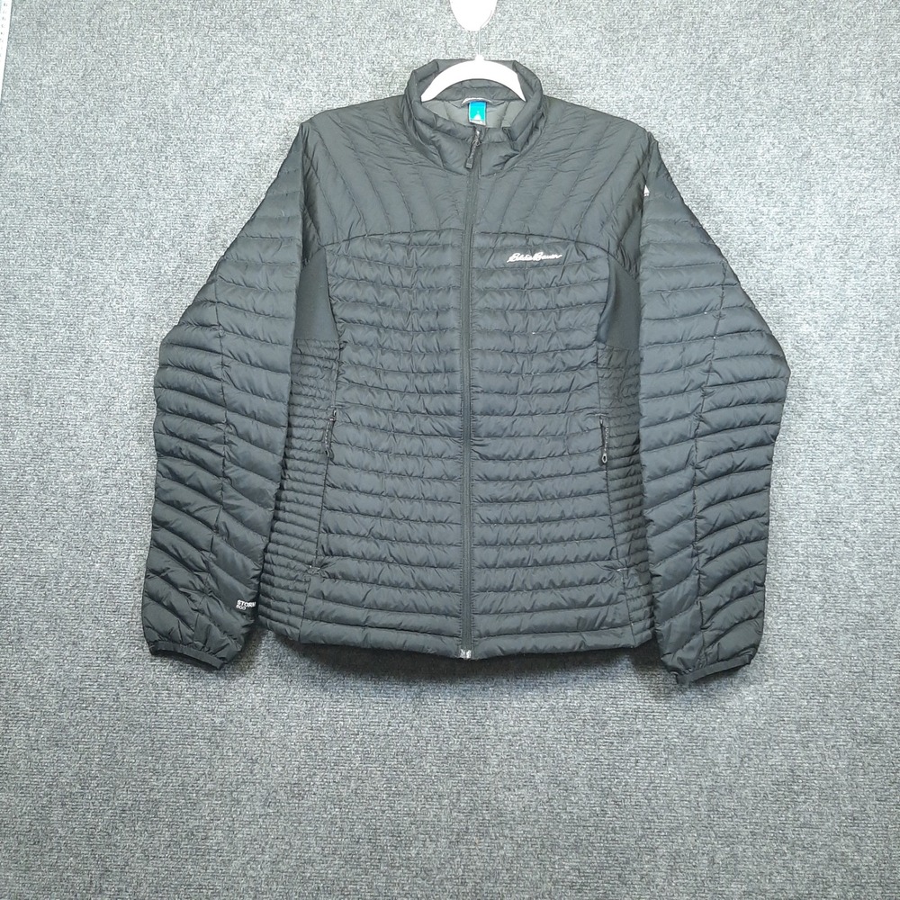 Eddie Bauer Puffer Jacket First Ascent StormDown 800 XL Black Womens Technical